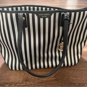 Henri Bendel Monochrome Striped Tote